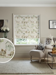 Voyage Natural Linen Blackout Henny Penny Made to Measure Roller Blind - Image 1 of 6