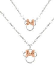 Peers Hardy Silver Tone Disney Minnie Mouse Two Tone Plated Mother & Daughter Necklace Set - Image 2 of 3