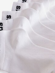adidas White Think Linear Ankle Socks 3 Pack - Image 3 of 4