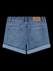 Levi's® Blue Girlfriend Denim Shorts - Image 5 of 7