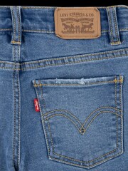 Levi's® Blue Girlfriend Denim Shorts - Image 6 of 7