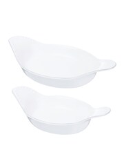 Mary Berry Set of 2 White Signature Oval Serving Dishes - Image 2 of 3