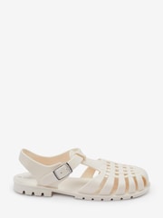 Bone White Jelly Fisherman Sandals - Image 1 of 6