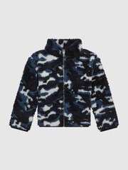Reiss Freddie Camouflage-Pullover mit Reißverschluss - Bild 2 von 7