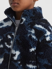 Reiss Freddie Camouflage-Pullover mit Reißverschluss - Bild 4 von 7