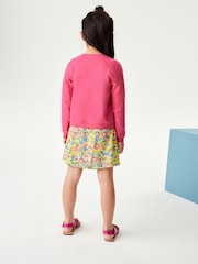 Bright Pink Button-Up Cardigan (3-16yrs) - Image 4 of 6