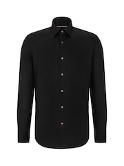 BOSS Black Regular Fit Poplin Easy Iron Long Sleeve 100% Cotton Shirt - Image 6 of 6