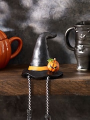 Black Halloween Witches Hat Ornament - Image 2 of 5