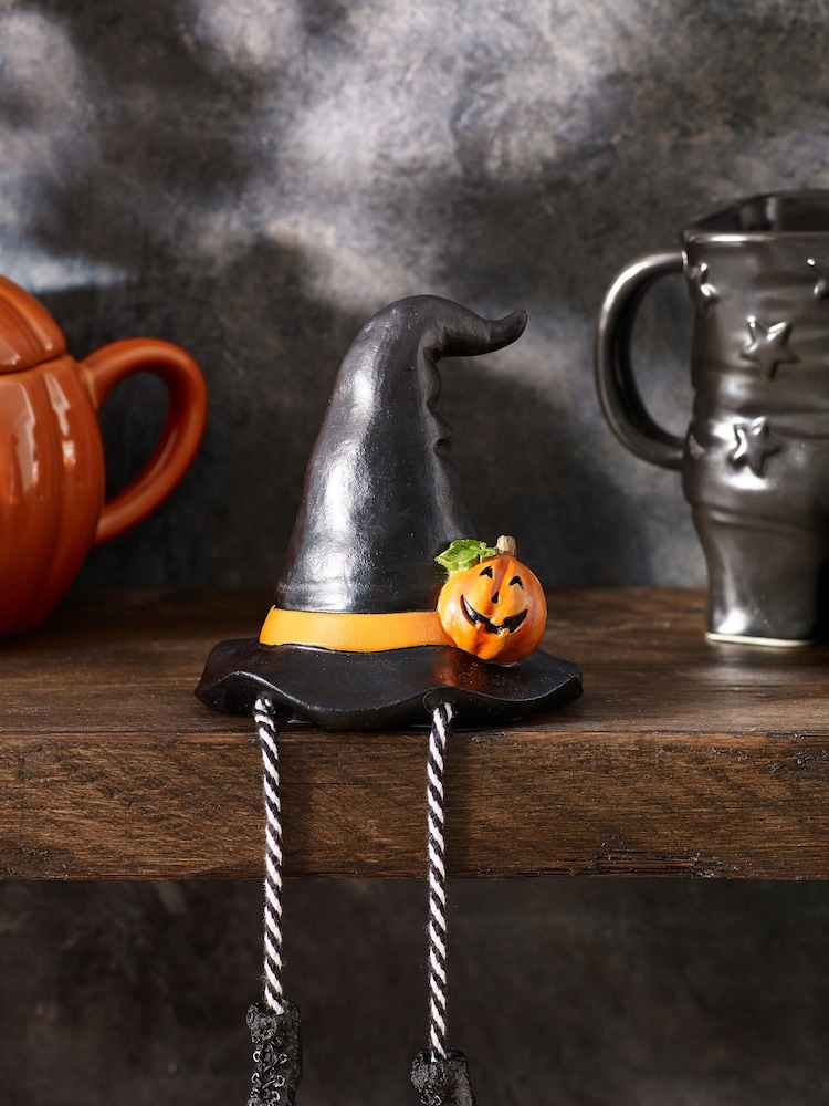 Black Halloween Witches Hat Ornament - Image 2 of 5