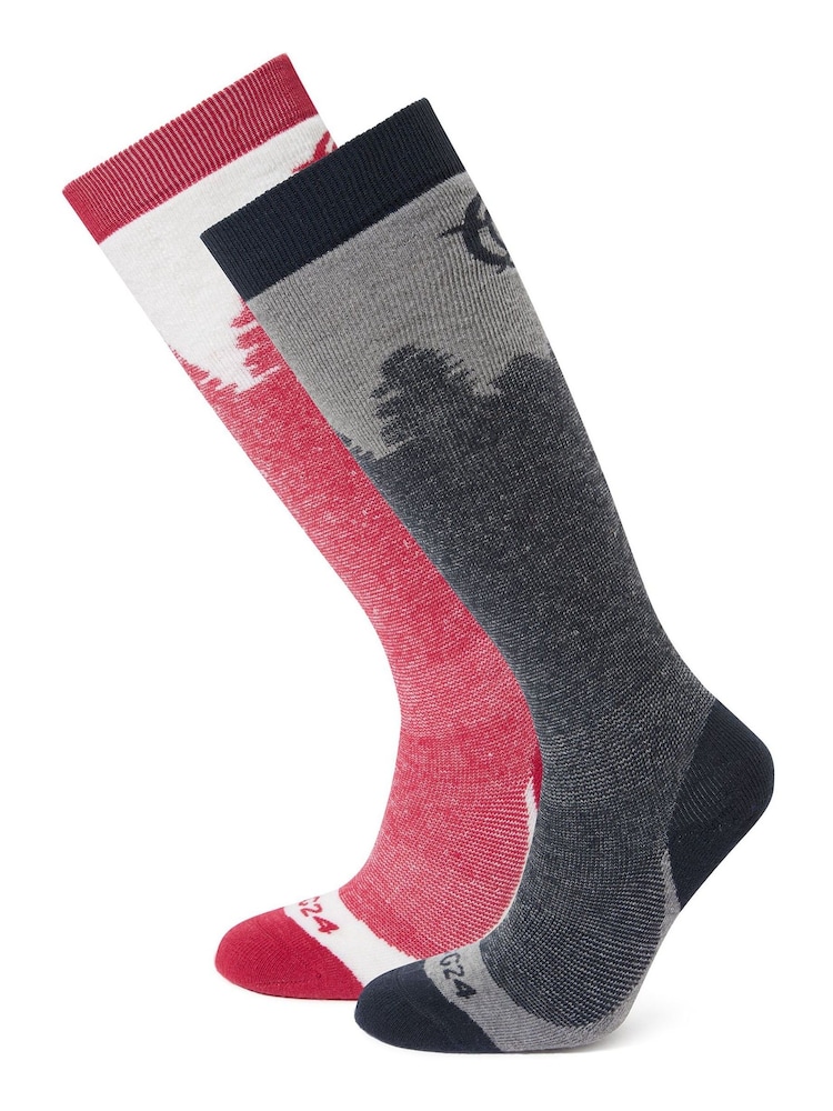 Tog 24 Blue Aprica Ski Socks 2 Packs - Image 1 of 2