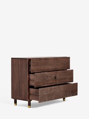 Rockett St George Natural Starburst Mango Wood Chest of Drawers - Image 5 of 8