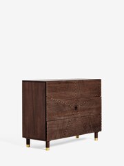 Rockett St George Natural Starburst Mango Wood Chest of Drawers - Image 6 of 8