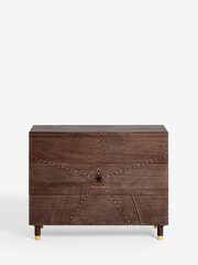 Rockett St George Natural Starburst Mango Wood Chest of Drawers - Image 7 of 8