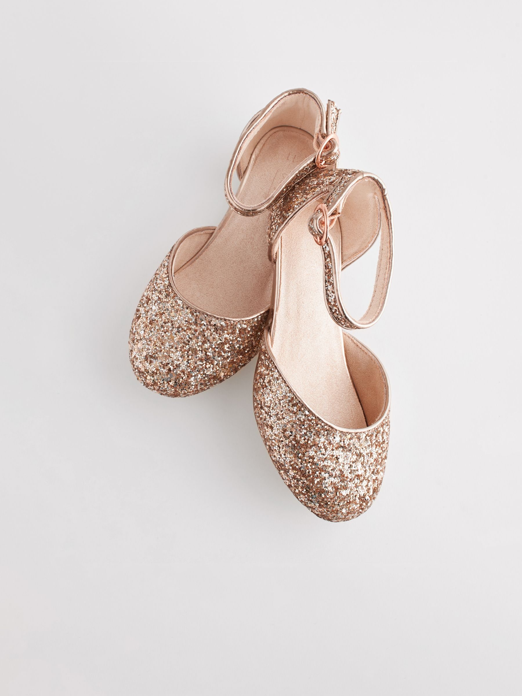 Rose gold glitter flats outlet