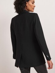 Black Crepe Single Breasted Blazer - Image 2 of 5