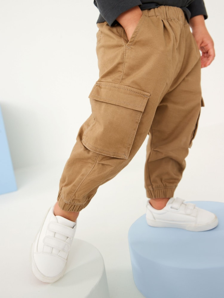 Tan Brown Cargo Trousers (3mths-7yrs) - Image 1 of 1