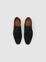 Reiss Black Blake Suede Lace-Up Derby Shoes - Image 3 of 6
