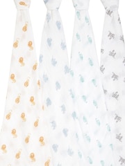 aden + anais Animal Kingdom Cotton Muslin Blankets 4 Pack - Image 9 of 9