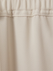 Reiss Cream Hailey Tapered Pull On Trousers - Image 6 of 6