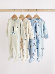 Blue Sleepsuits 4 Pack (0-2yrs) - Image 1 of 6