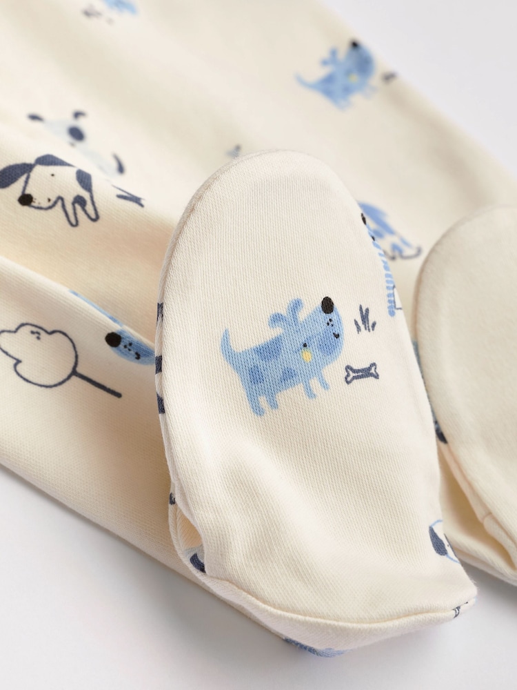 Blue Sleepsuits 4 Pack (0-2yrs) - Image 3 of 6
