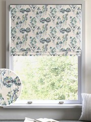 Spa Blue Kewa Made To Measure Roman 100% Cotton Blind - Image 1 of 6