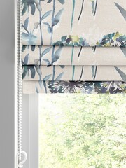 Spa Blue Kewa Made To Measure Roman 100% Cotton Blind - Image 2 of 6