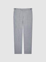 Reiss Grange Wool Slim Fit Micro Puppytooth Formal Trousers - Imagen 2 de 5