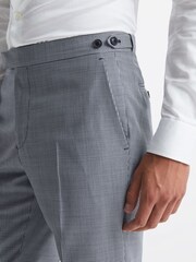 Reiss Grange Wool Slim Fit Micro Puppytooth Formal Trousers - Imagen 4 de 5