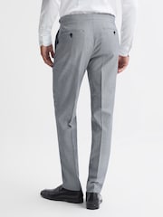 Reiss Grange Wool Slim Fit Micro Puppytooth Formal Trousers - Imagen 5 de 5