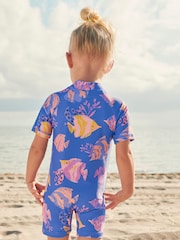 Navy Blue Fish Sunsafe Swim Suit (3mths-7yrs) - Image 3 of 7