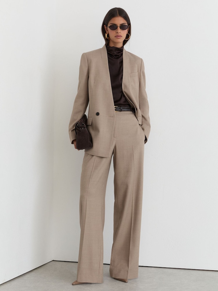Reiss Juniper деловые брюки из смесовой шерсти Широкие - Изображение 1 8 Reiss Juniper деловые брюки из смесовой шерсти Широкие - Изображение 1 8