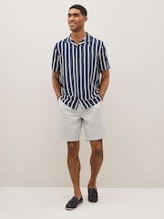 Light Grey Smart Printed Chino Shorts - Image 2 of 8