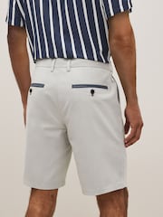 Light Grey Smart Printed Chino Shorts - Image 3 of 8