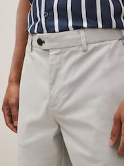 Light Grey Smart Printed Chino Shorts - Image 4 of 8