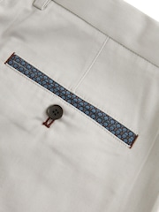Light Grey Smart Printed Chino Shorts - Image 7 of 8