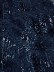Parure housse de couette et taie d’oreiller en jacquard chenille texturée - Image 2 of 4