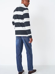 Crew Clothing Company Navy Blue Cotton Classic Jeans - Image 2 of 5