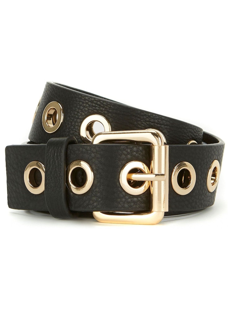 Mint Velvet Black Leather Belt - Image 3 of 3