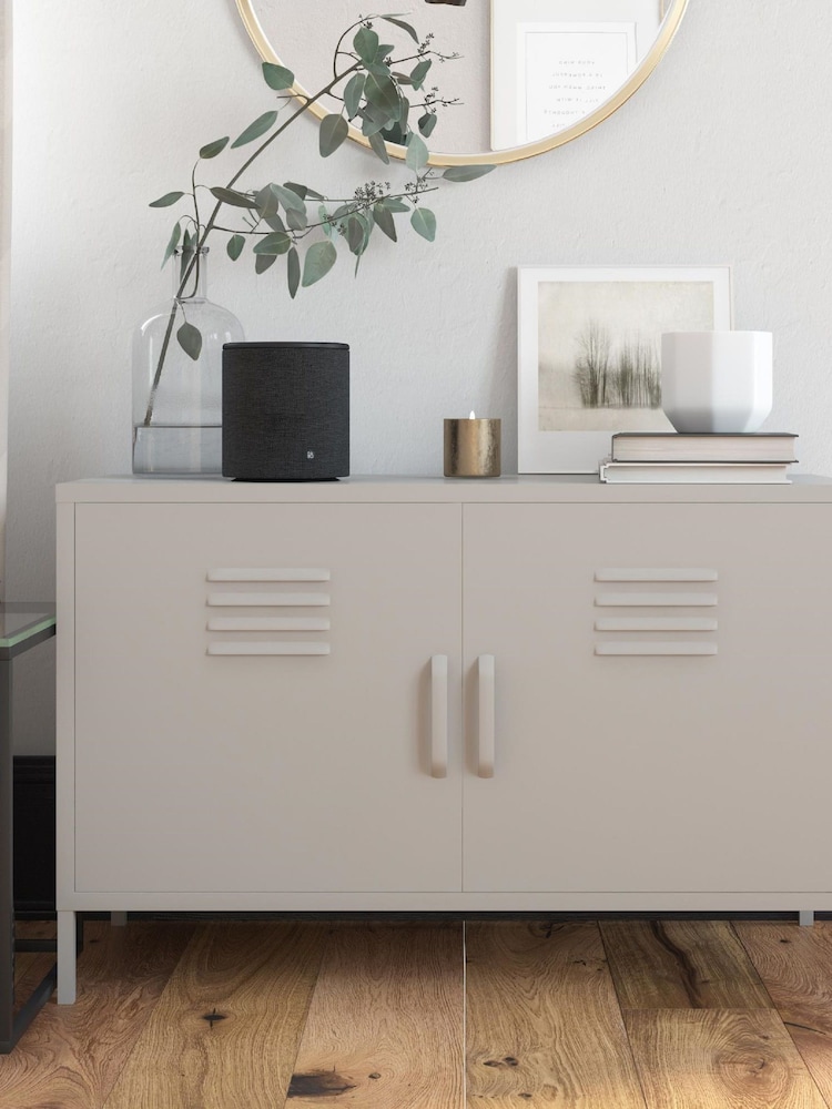 Dorel Home Taupe Europe Bradford 2 Door Metal Accent Cabinet - Image 1 of 4