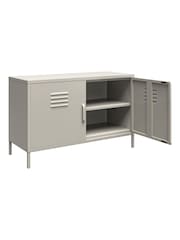 Dorel Home Taupe Europe Bradford 2 Door Metal Accent Cabinet - Image 4 of 4