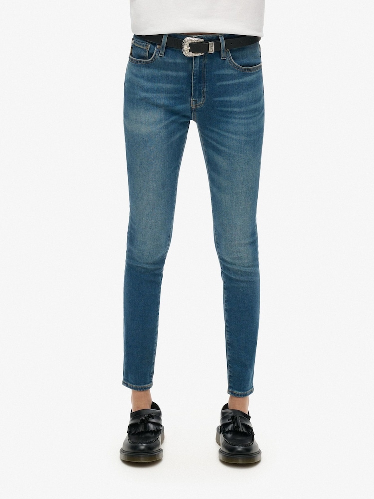 Dunkelblau - Superdry, Vintage, Skinny-Jeans mit mittelhohem Bund - Bild 2 von 8 Dunkelblau - Superdry, Vintage, Skinny-Jeans mit mittelhohem Bund - Bild 2 von 8