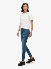 Superdry Dark Blue Vintage Mid Rise Skinny Jeans - Image 4 of 8