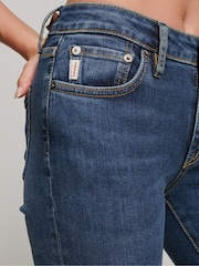 Superdry Dark Blue Vintage Mid Rise Skinny Jeans - Image 5 of 8