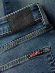 Superdry Dark Blue Vintage Mid Rise Skinny Jeans - Image 8 of 8