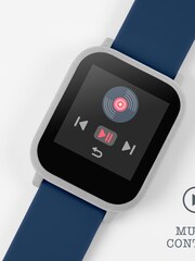Peers Hardy Blue Tikkers Teen Series 10 Navy Silicone Strap Smart Watch - Image 4 of 6