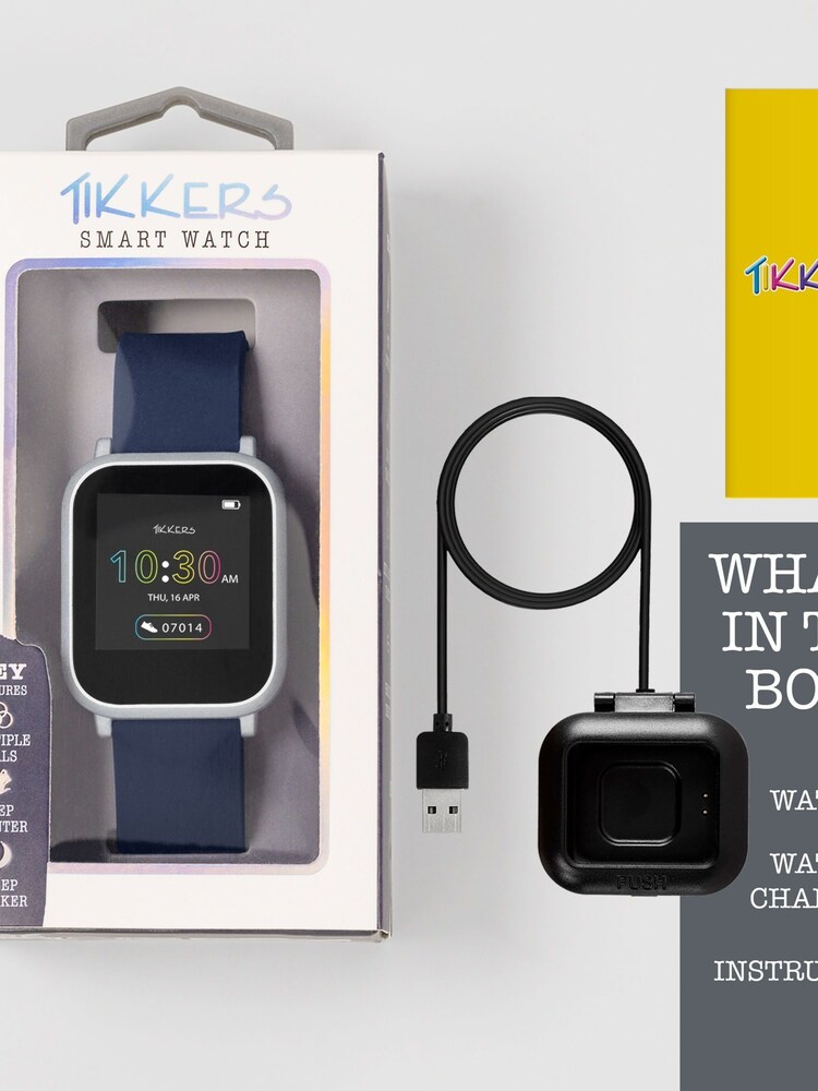 Peers Hardy Blue Tikkers Teen Series 10 Navy Silicone Strap Smart Watch - Image 6 of 6