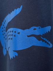 أزرق داكن - تي شيرت برسمة شعار تمساح كبير للأطفال من Lacoste - صورة 3 من 3