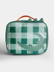JoJo Maman Bébé Green Alligator Deluxe Lunchbag - Image 1 of 4