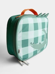 JoJo Maman Bébé Green Alligator Deluxe Lunchbag - Image 2 of 4